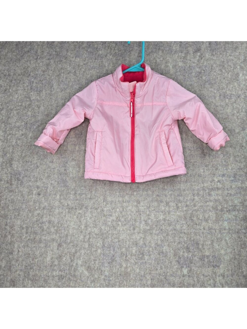 Pink Toddler Polyester Jacket Warm Outerwear With Zip Pockets 2T